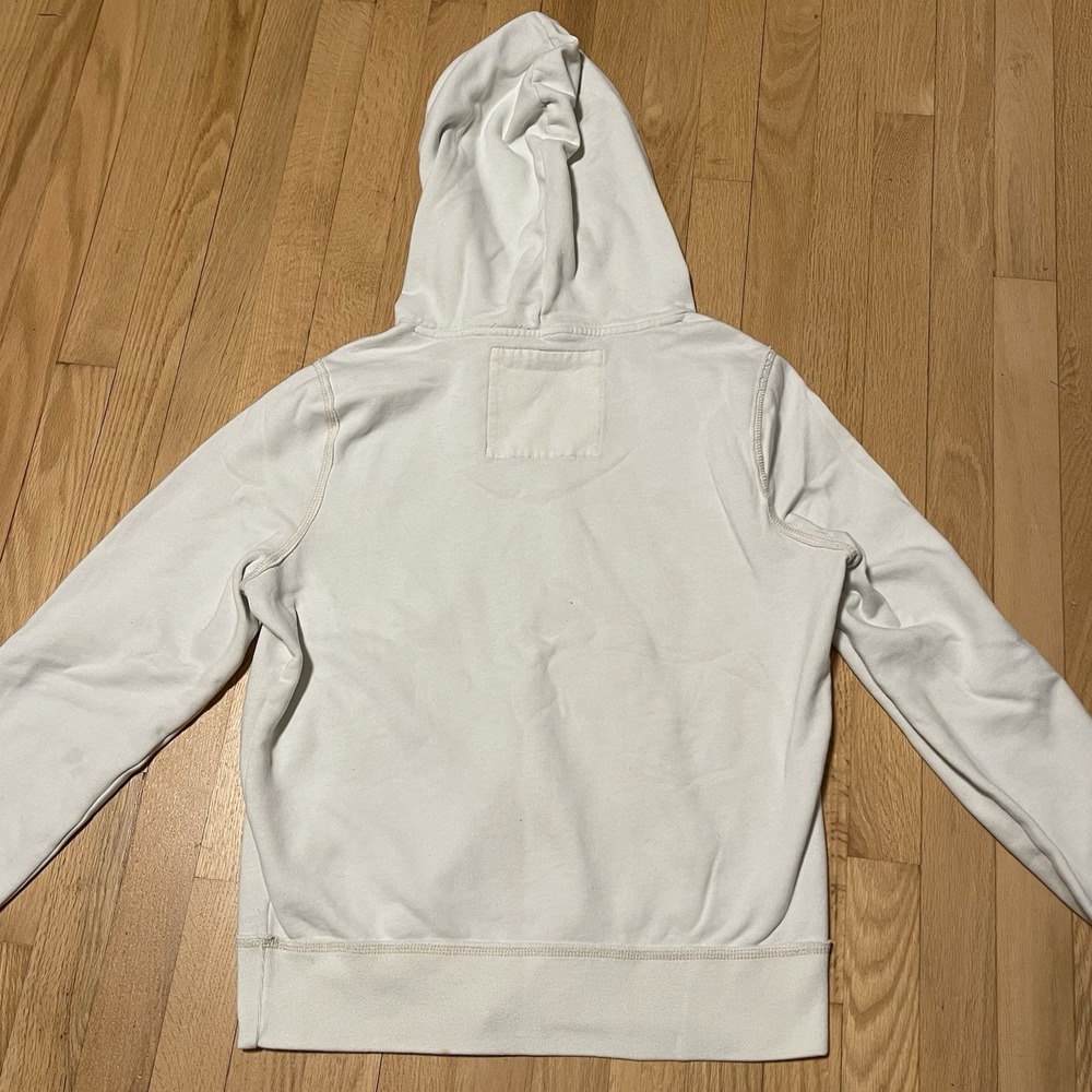 Y2K Vtg Hollister California 1922 Pullover Hoodie Women's Large White Spell Out - Picture 6 of 8